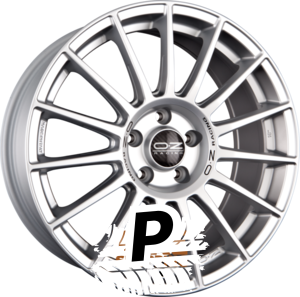 OZ SUPERTURISMO LM Matt Race Silver + Black Lettering 7.50 x 17 ET 50 5x112