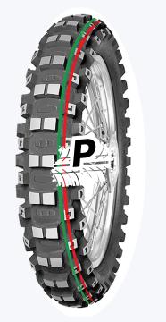 MITAS TERRA FORCE-MX MH MEDIUM HARD TERRAIN 90/100-14 TT 49M Červený + zelený proužek